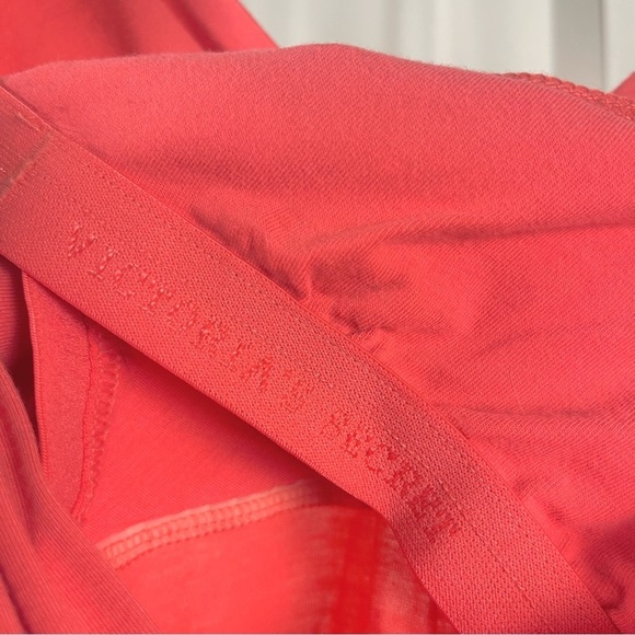 Victoria's Secret Small Bra Top Tank Top Ruched Faux Wrap V Neck Coral Vacation - Picture 3 of 7